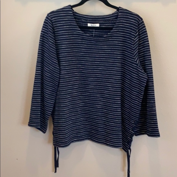 Sweaters - Brand new blue with white stripes Madewell shirt